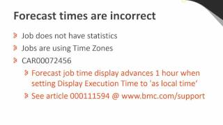 WLA Forecast showing  Incorrect Times