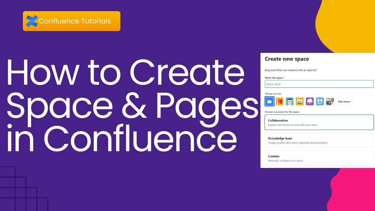 Create a Space and Pages on Confluence #confluence # ...