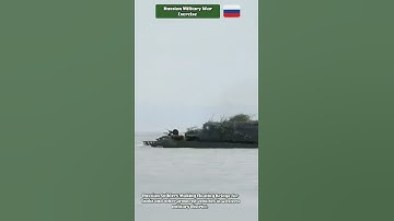 Russian Military Floating bridge construction. #shorts #ukrainewar