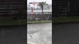Heavy Rain Soaks Mississippi Gulf Coast City