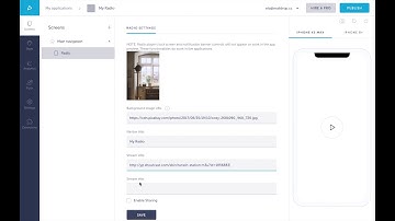 Create a Radio Streaming App with Shoutem