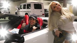 DAVID AND TRISHA SWITCH CARS (TESLA VS. CORVETTE)