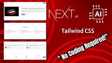 "Building a Stunning Website with Next.js, Tailwind CSS, and ChatGPT | No Coding Required!"