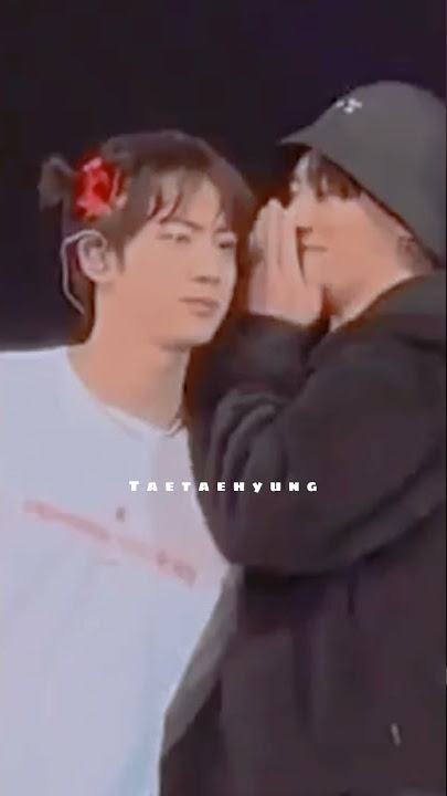 Seokjin ponytail accidently poked Jungkook eyes😂