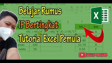 Belajar Rumus IF Bertingkat  - Tutorial Excel Pemula Dari Nol