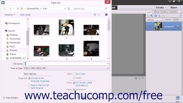 Photoshop Elements 13 Tutorial Saving Images Adobe Training