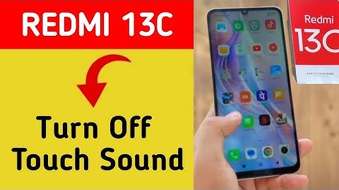 How to turn off touch sound,Redmi 13c me touch vibration kaise off kare