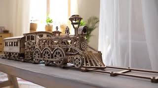 Locomotive R17 Model Wooden 3D Puzzle  .Tech HD. screenshot 4