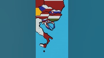 Small Scale Former Yuogslav States #minecraft #flags #maps #countryballs #country #europe #mapping