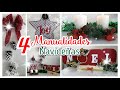 4 IDEAS NAVIDEÑAS...REGALAR O VENDER / Como hacer manualidades navideñas 2020 / fáciles de hacer