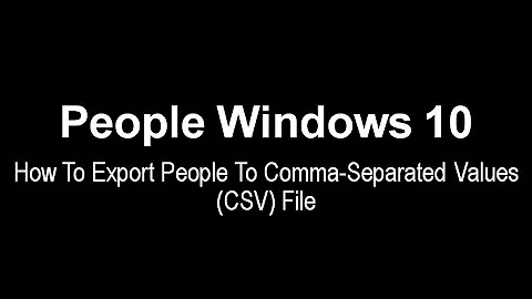 People Windows 10