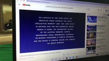 Paramount warning screen/Dreamworks communities and interviews screen.