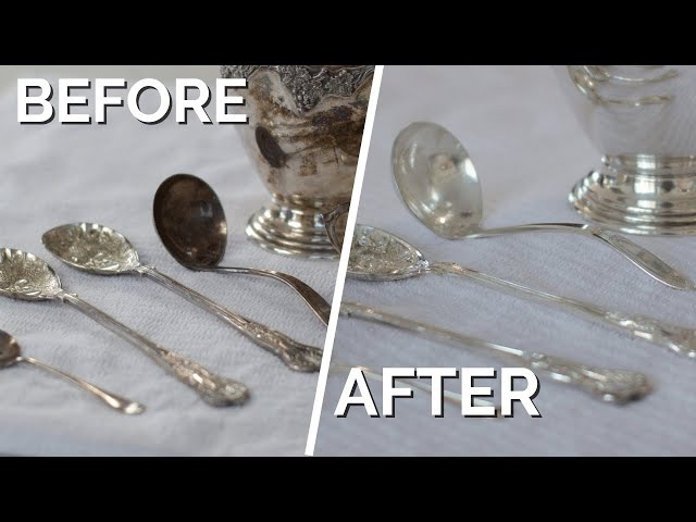7 Ways to Clean Silver and Remove Tarnish - Salvaged Living