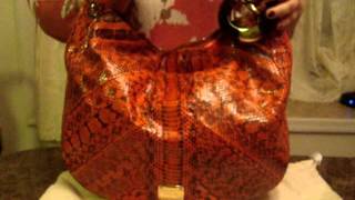 Shockingly Sensational JIMMY CHOO Neon Elaphe Snakeskin Hobo!