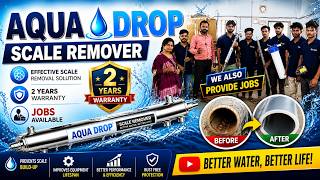 AQUA DROP Scale Remover | 2 Years Warranty 💧 | Remove Pipe Scale &amp; Improve Water Quality