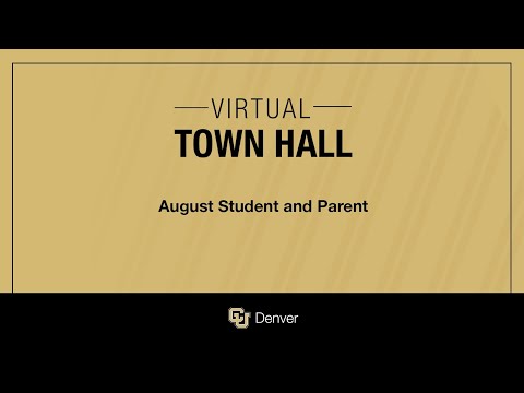 August Student and Parent Townhall