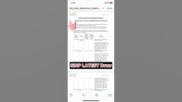SINP Latest Draw 08-june 2023