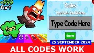 All Codes Fart Race Roblox September 25, 2024