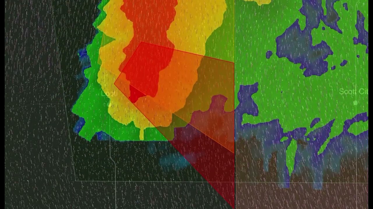 BREAKING NEWS: NEW TORNADO WARNING NEAR LEOTI AND SCOTT CITY, KANSAS