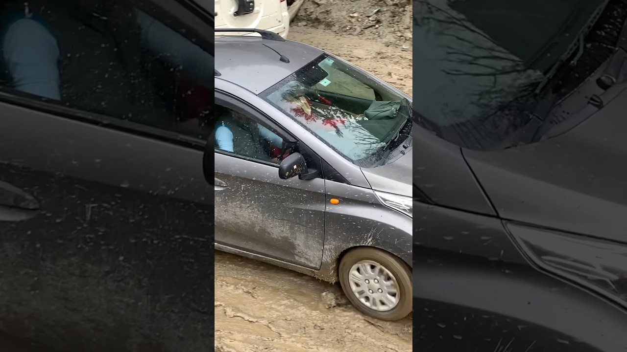 Hyundai EON at Mud will it cross on no🚀