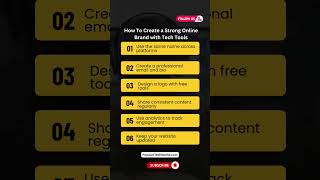 How To Create a Strong Online Brand with Tech Tools. #techtips #english #techhighlights #cleanenergy