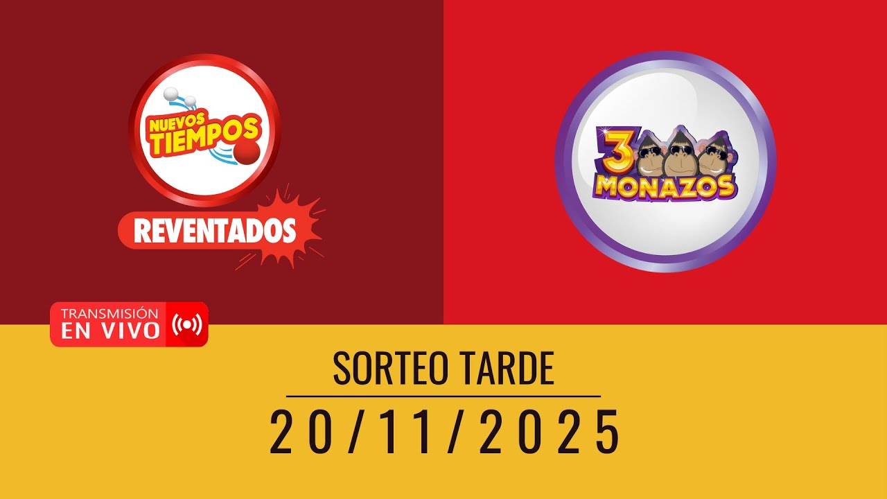 Sorteo JPS EN VIVO 20/11/2025 | 3 Monazos y Nuevos Tiempos (TARDE) | LotiMagic