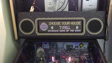 PIN2DMD working on a Stern "Game of Thrones" pinball