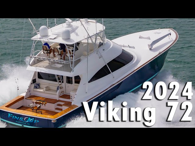 2024 Viking 72 “Fins Up” – Twin 2635 HP MTUs, SeaKeeper - YouTube