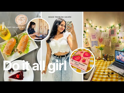 වැඩ හිර වුනාම Mood Fix කරගන්න හොදම විදිය🤕🎀Study📚BFF Cafe Date💗🍔 Shopping 🛍️ #studyvlog 