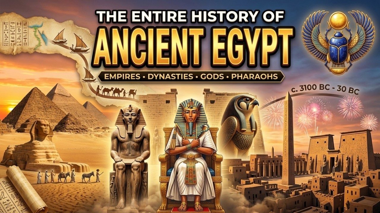 The Entire History of Ancient Egypt Explained | Pharaohs, Pyramids ...