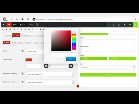 How to quickly modify your form theme colors in Quform WordPress