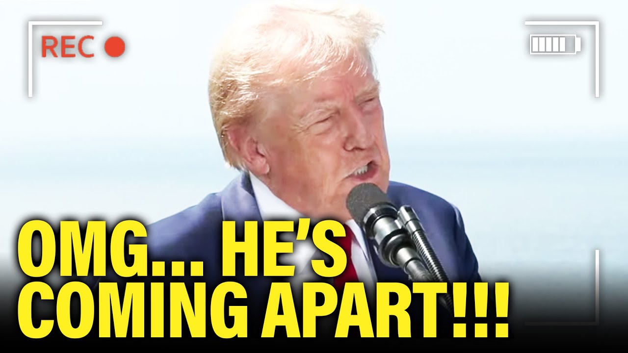 ADDLED Trump Nearly FALLS ASLEEP in DISASTER CA Speech