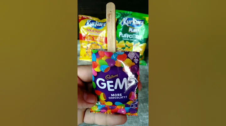#036 Cadbury Gems more chocolaty icecream  Try Kiya kya new idea 🤣👍#shorts#ytshorts