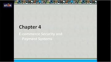 Chapter 4  E commerce Security and Payment Systems