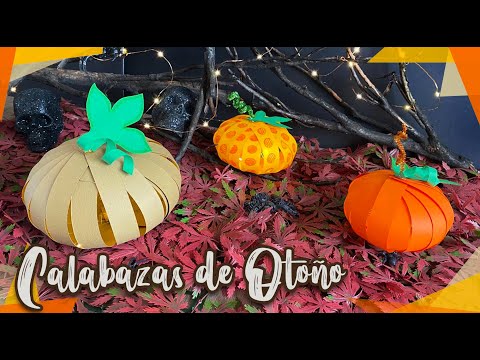 Calabazas decorativas de Halloween de papel ? :: Halloween :: Pumpkin ?  :: Chuladas Creativas