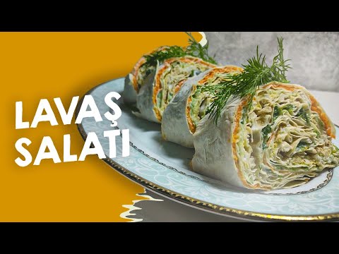 HAZIR LAVAŞDAN ÇOX UCUZ SALAT RESEPTİ | Kolay ve pratik salata tarifi ????YUXA SALATI | Рулет из лаваша