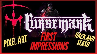 Cursemark First Impressions | Pixel Art Hack and Slash | UPCOMING Game! Karma Chapter 1 First Impressions Hack And Slash Adventure