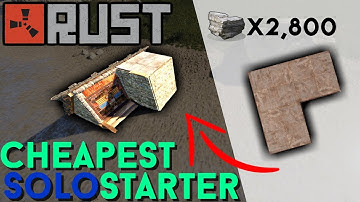 RUST | CHEAPEST Solo Starter Base! | Building 3.0
