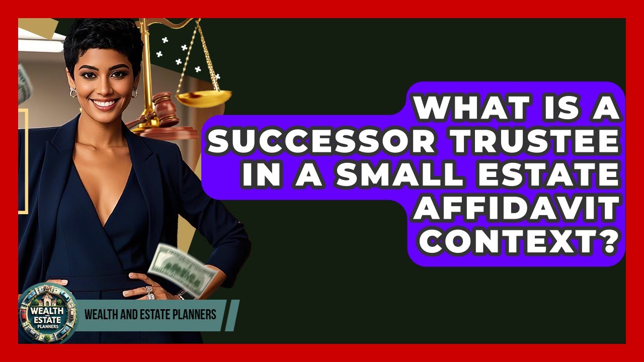What Is A Successor Trustee In A Small Estate Affidavit Context? - Wealth and Estate Planners