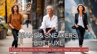 Jeans & Sneakers, but Luxe: 7 Styling Secrets to Instantly Elevate Your Casual Look for Women 50+