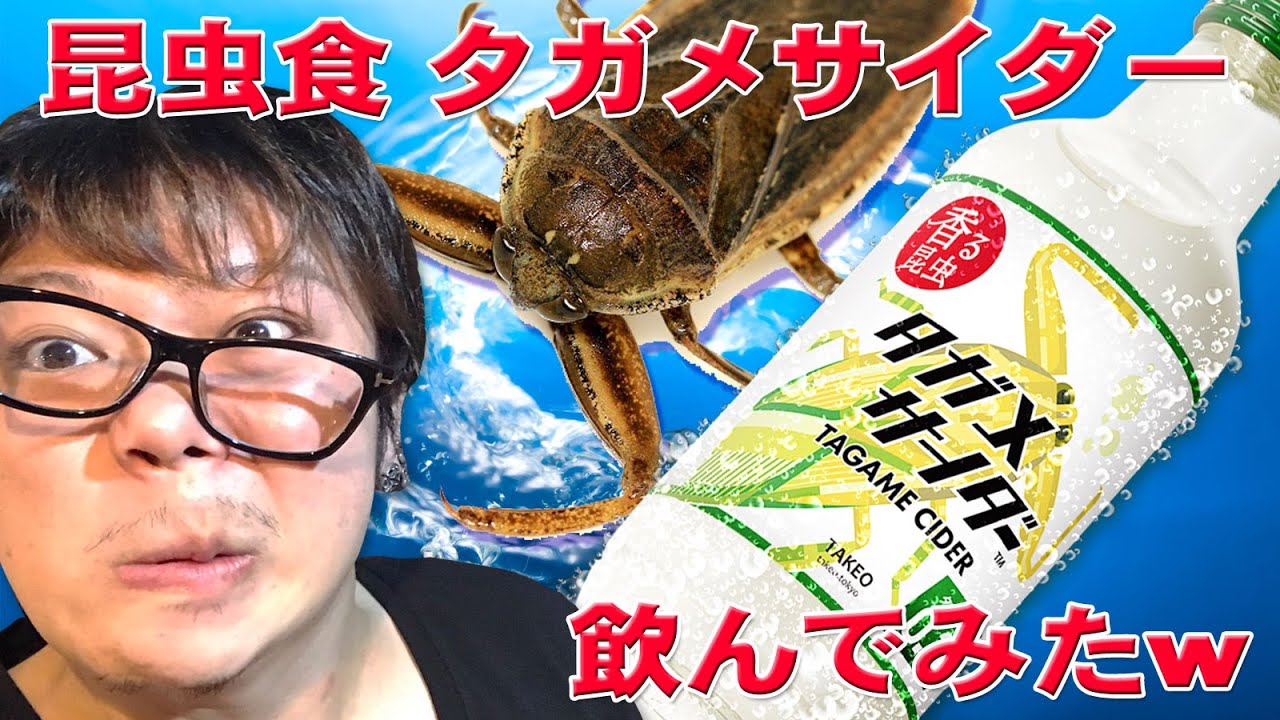昆虫タガメ食】アクセサリー屋がタガメサイダーを飲んでみた - YouTube