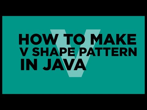 How to make V shape pattern in java
