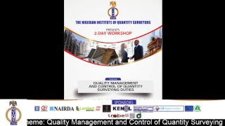 The Nigerian Institute of Quantity Surveyors 2-Day Workshop