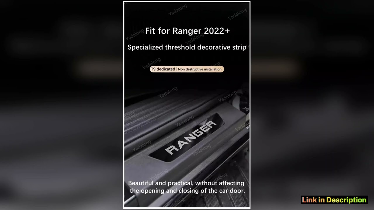 Car Pickup Threshold Strip Door Sill Scuff Plate Protector Trim Pedal Sticker Accessories Fit For F