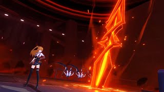 Honkai Impact 3 x Evangelion - Asuka full skill showcase (raw upload, no HUD)