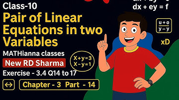 RD Sharma Class 10 Chapter 3/Pair of Linear Equations in Two Variables/Exercise 3.4/Q-14 to 17/Pa-14