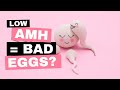 Does low AMH / low ovarian reserve mean BAD eggs? Or just fewer?