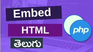 6. Embedding PHP inside HTML in telugu | PHP tutorials for beginners