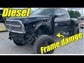 Rebuilding A Lifted Ram 3500 Diesel With Frame Damage!!!