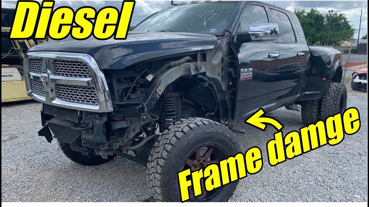 Rebuilding A Lifted Ram 3500 Diesel With Frame Damage!!! - YouTube